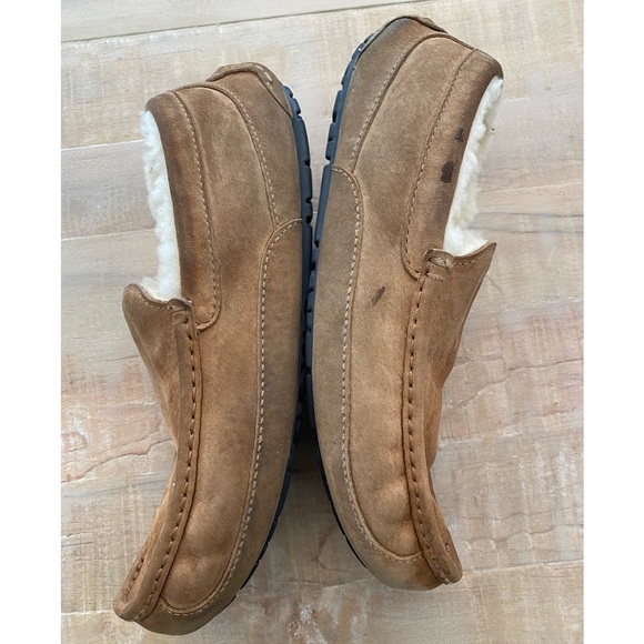 UGG MEN loafers leather genuine sheepskin slip ons - Picture 9 of 12